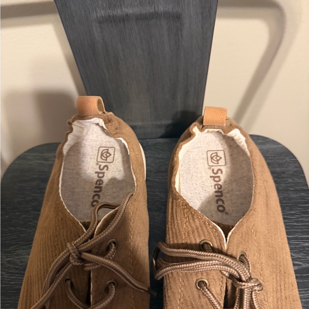 Spenco Santa Clara Cozy Sneakers Brown Corduroy Comfort Orthotic Lace Up Sz 11 - Picture 3 of 10